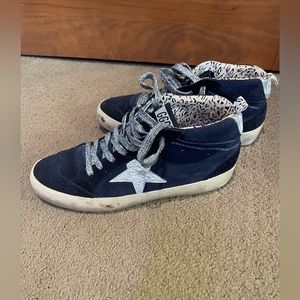 Golden Goose Black and White Sneakers